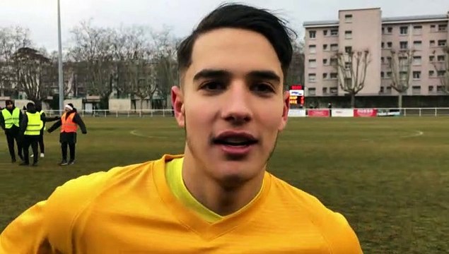 Gambardella U19 – Yannis PEYAUD réagit après la qualification de l’AS SAINT-PRIEST contre l’OGC NICE