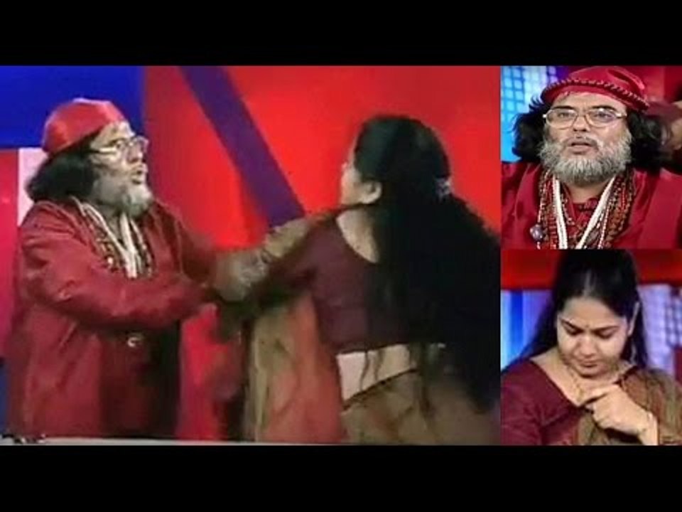 OMG! OM Ji BABA slapped female anchor on live TV | Big Boss 10