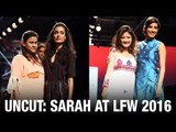 Uncut: Sarah Jane Dias Sizzles On The Ramp AT LFW 2016 | Latest Bollywood News 2016
