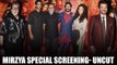 UNCUT: Amitabh & Raveena Catch A Screening Of Mirzya! | Harshvardhan | Saiyami | Bollywood News 2016