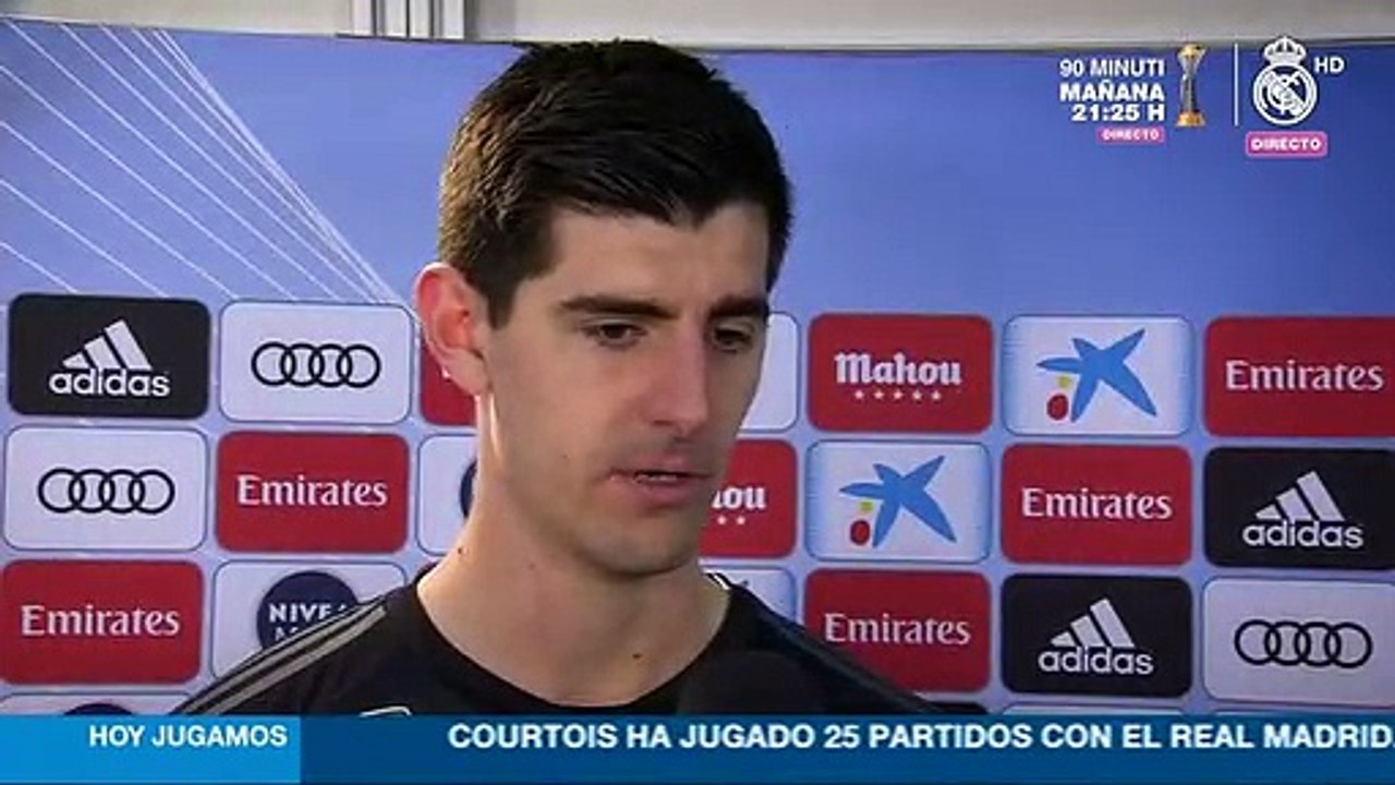 Courtois: "Vamos a ir a por todas frente al Barça y al Atleti"