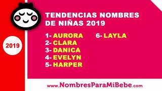 Tendencias nombres de niñas 2019 - los mejores nombres de bebé - www.nombresparamibebe.com