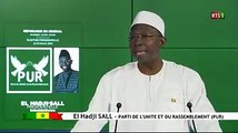 La déclaration officielle du candidat, Issa Sall