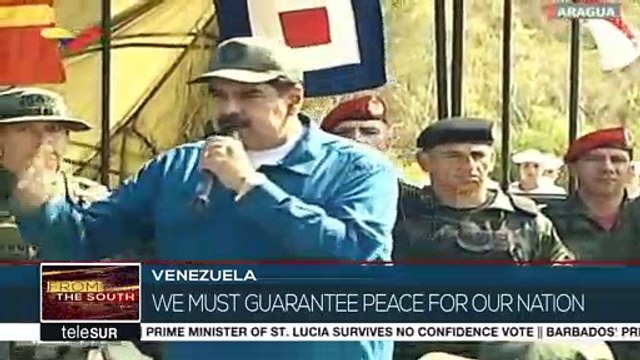 President Nicolas Maduro Visits Naval Base