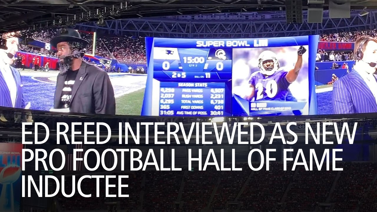 Ed Reed Interviewed as New Pro Football Hall Of Fame Inductee