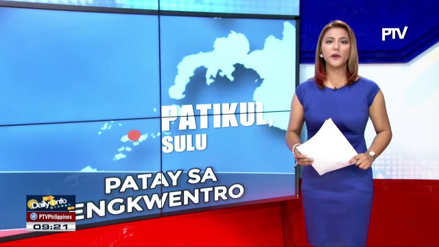 3 miyembro ng ASG, patay sa engkwentro sa Sulu3 miyembro ng ASG, patay sa engkwentro sa Sulu