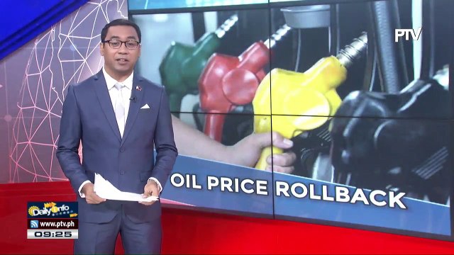 Oil price rollback, ipinatupad ngayong araw