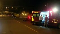 Motociclista fica ferido após colisão de trânsito