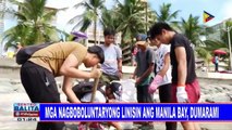 Mga nagboboluntaryong linisin ang Manila Bay, dumarami