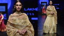 Lakme Fashion Week: Aditi Rao Hydari Walks the ramp as showstopper for Sailesh Singhania | FilmiBeat
