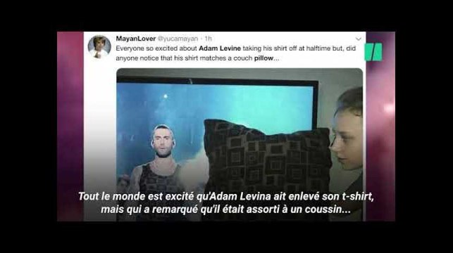 Pendant le Super Bowl, le t-shirt d'Adam Levine lui a volé la vedette