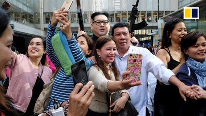 Duterte impersonator’s surprise visit causes a stir in Hong Kong
