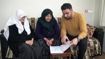 88 yaşındaki kadının okuma-yazma öğrenme azmi