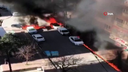 Şanlıurfa'da trafo patladı: Araçlar ve mahalle alevlere teslim oldu