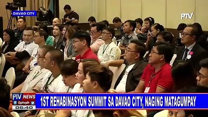 1st Rehabinasyon Summit sa Davao City, naging matagumpay