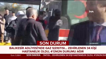 Balıkesir adliyesinde gaz sızıntısı