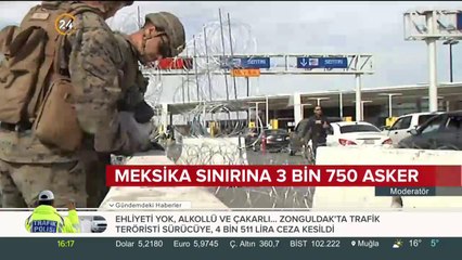 Meksika sınırına 3 bin 750 asker