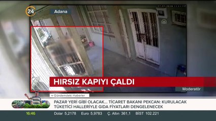 Hırsız kapıyı çaldı