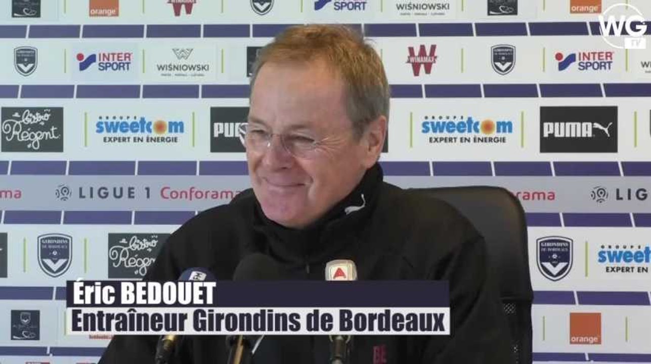 Le rictus d'Éric Bedouet à l'évocation de Youssouf Sabaly I Girondins