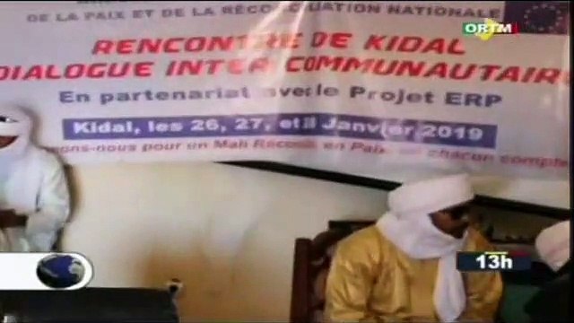 ORTM/Dialogue inter-communautaire de Kidal organisé par le ministère de la cohésion social de la paix et de la réconciliation nationale