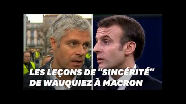 Les leçons de sincérité de Wauquiez à Macron