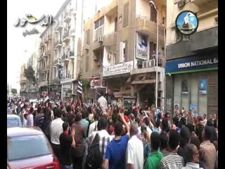 مسيرة بوسط القاهرة للتنديد بنتائج الإنتخابات
