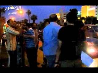 اعتصام أمام اللجنة العليا للانتخابات ينهيه البلطجية.flv