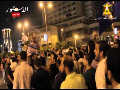 مؤيدي مرسي للعسكر يا مشير قول الحق مرسي رئيسك ولا لا