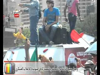 وصول مسيرة من الاسكندرية للمشاركة في المليونية