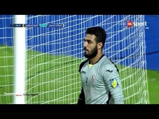 الشناوي يتصدى لركلة جزاء من امام البرازيلي " ليوناردو بيريرا " البطولة العربية 2017