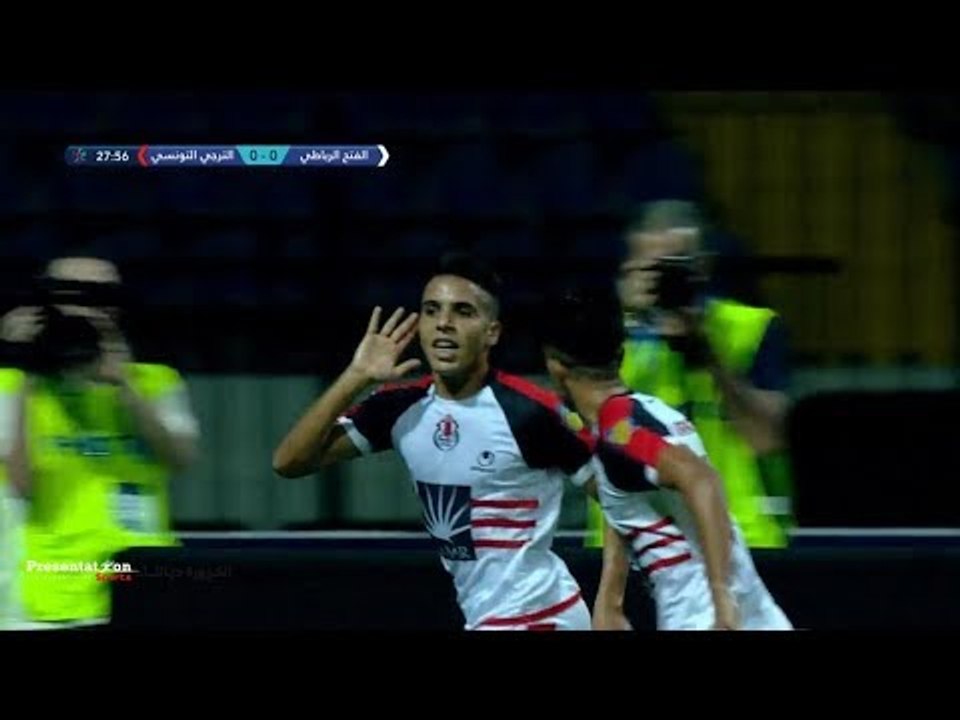 الهدف الاول للفتح الرباطي المغربي امام الترجي التونسي " حمزة سمومي " نصف نهائي البطولة العربية