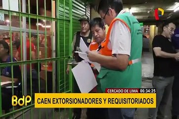 En megaoperativo capturan a extorsionadores y requisitoriados en el Cercado de Lima