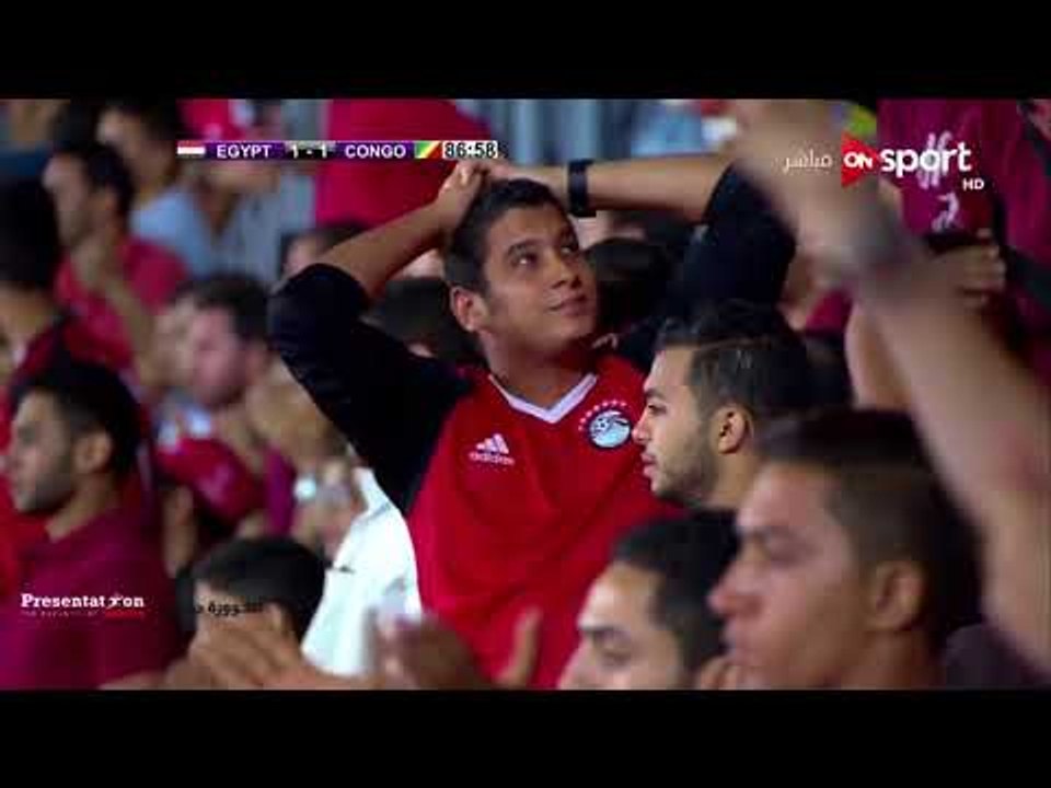 هدف التعادل لمنتخب الكونغو في المنتخب المصري تصفيات كأس العالم روسيا 2018