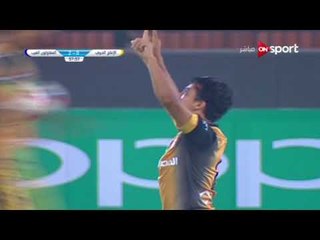 الهدف الاول للانتاج الحربي امام المقاولون " احمد الصعيدي "  الجولة الـ 7 الدوري المصري الممتاز