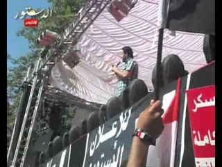 شريف شحاتة على المنصة