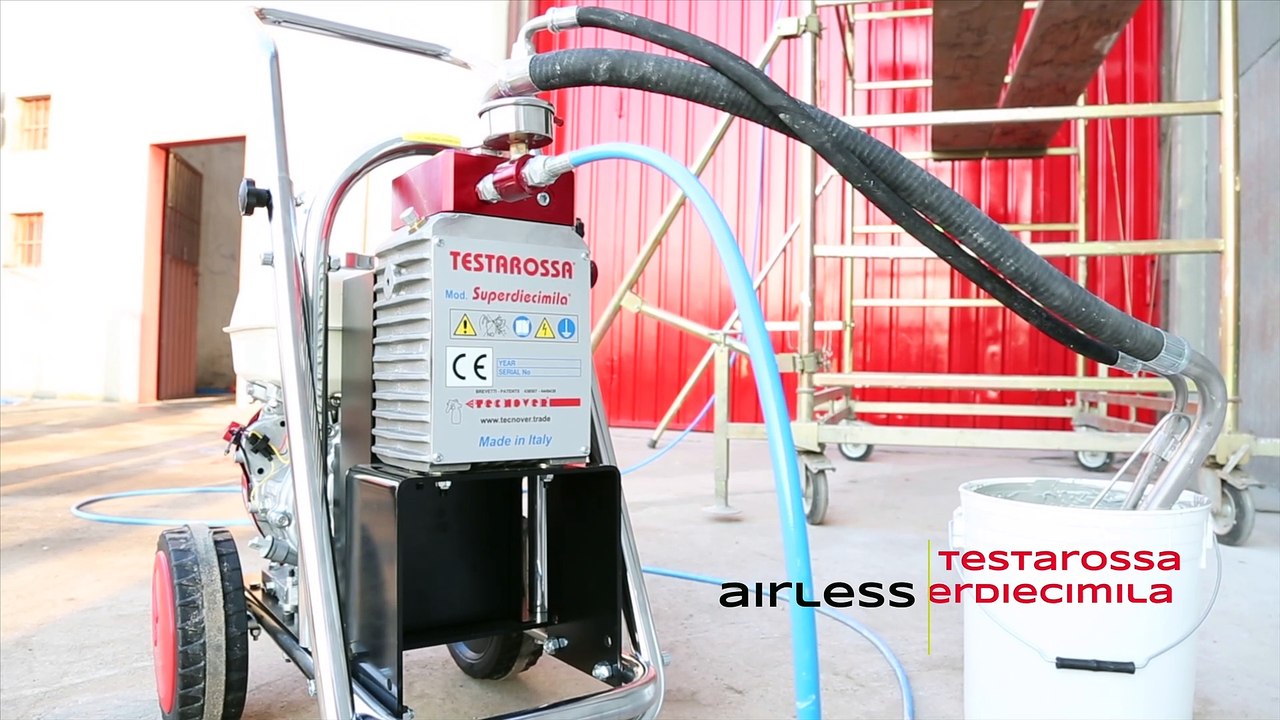Airless Paint Sprayer TECNOVER mod. TR10000GAS powered by gasoline motor