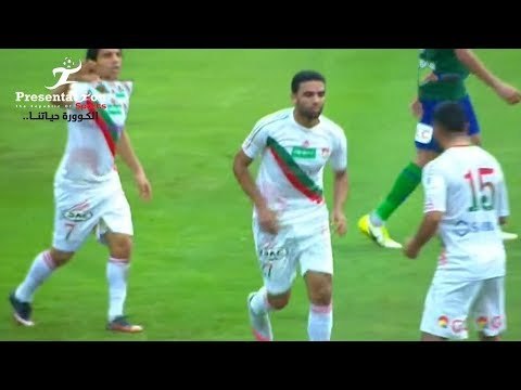 الهدف الأول لـ الرجاء امام مصر المقاصة هشام فتح الله الجولة الـ 14 الدوري المصري