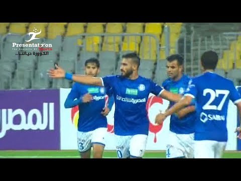الهدف الأول لـ سموحه امام الإنتاج الحربي احمد نبيل مانجا الجولة الـ 15 الدوري المصري