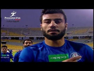 الهدف الأول لـ سموحة امام المصري " حسام حسن " الجولة الـ 17 الدوري المصري