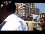 اعتداء قوات الأمن المركزى على المتظاهرين أمام العروبة