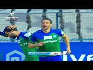 الهدف الأول لـ مصر المقاصة امام الانتاج الحربي " احمدعبدالظاهر " الجولة 20 الدوري المصري