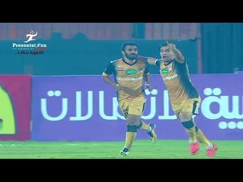 الهدف الأول لـ الإنتاج الحربي امام الرجاء اسلام رشدي الجولة 21 الدوري المصري