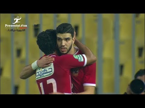 الهدف الأول لـ الأهلي امام الإتحاد السكندري وليد ازارو الجولة 22 الدوري المصري