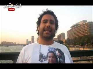 علاء عبدالفتاح أثناء المشاركته