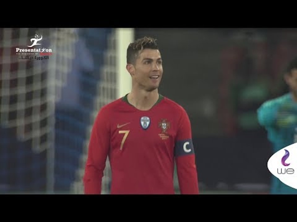مصر والبرتغال | " عبدالله السعيد " يمنع " كرستيانو رونالدو " من تسجيل هدف مؤكد من امام خط المرمى