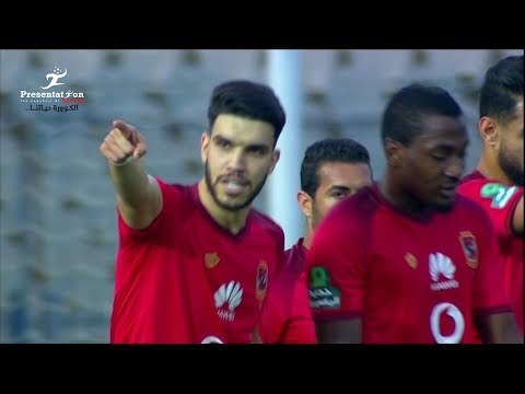 الهدف الأول لـ الأهلي امام وادي دجلة وليد ازارو الجولة الـ 32 الدوري المصري