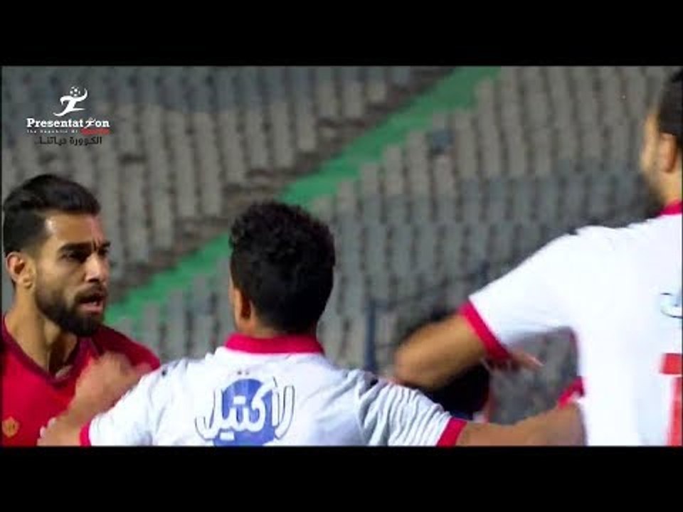 الأهلي vs الزمالك | اشتباكات عنيفة بين عمرو السولية وحمدي النقاز وجنش