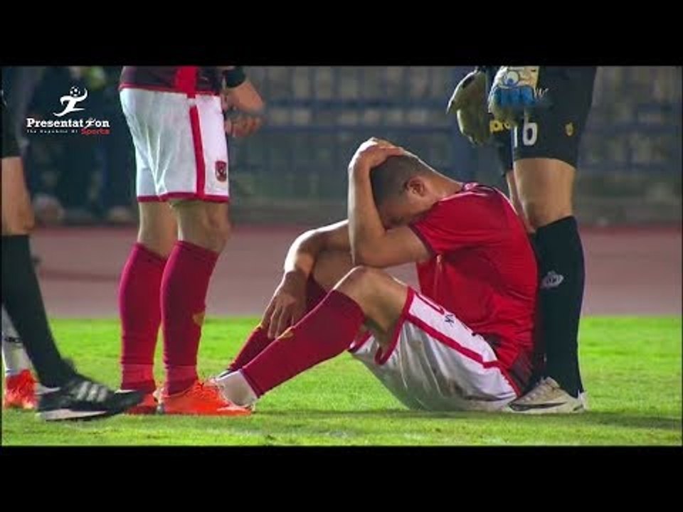 تغير اضطراري لـ الاهلي قبل نهاية الشوط الأول خروج سعد سمير ونزول محمد نجيب