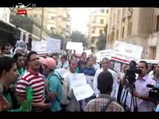 تظاهر الأطباء أمام "الصحة" لتحسين الأوضاع الصحية