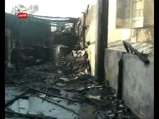 حريق هائل يلتهم ٥١ محل بالفيوم